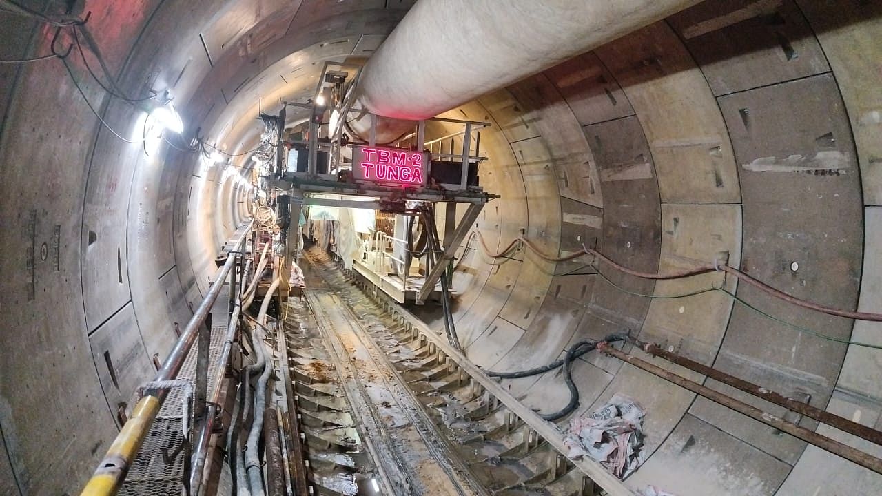 <div class="paragraphs"><p>Tunnel Boring Machine Tunga during its final drive from KG Halli to Nagavara. </p></div>